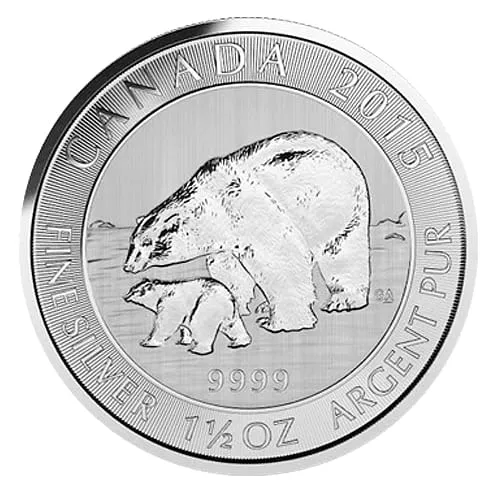 Silver Polar Bear Back 2 - Preserve Gold
