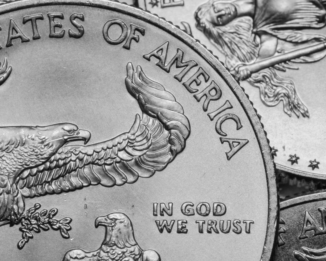 An American silver coin