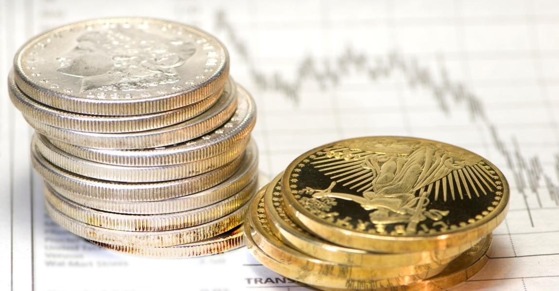 gold and silver coins