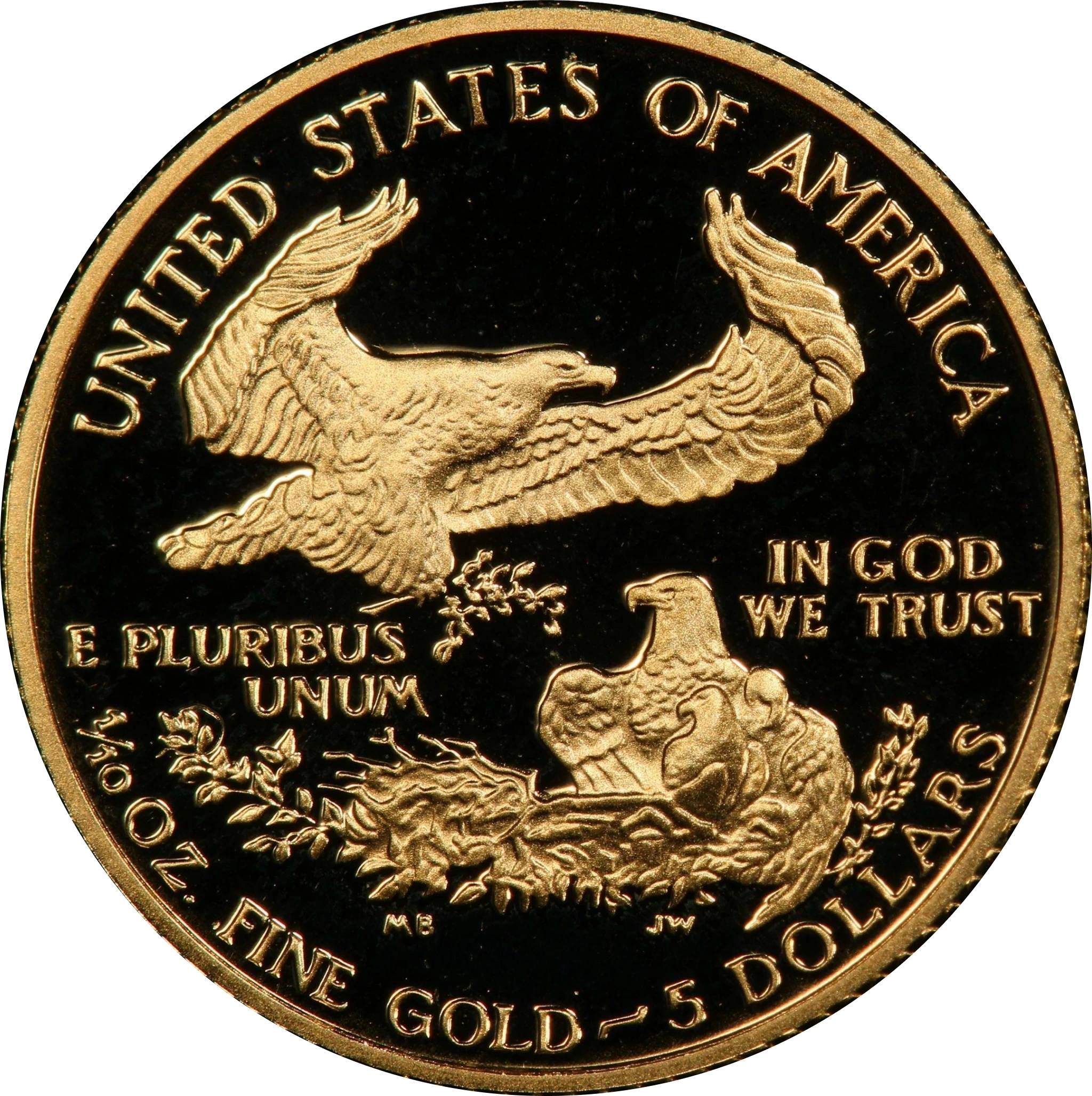 American Gold Eagle (Proof) back