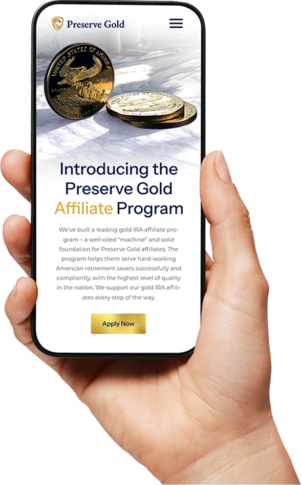Preserve Gold website in mobile