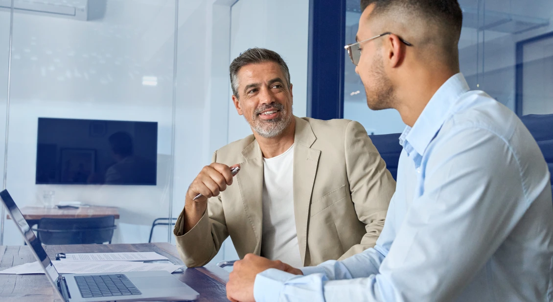 A customer talking to customer service