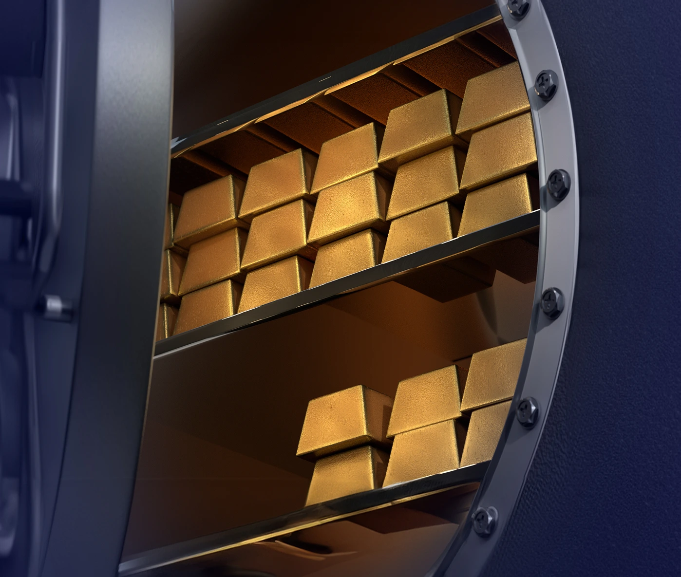 A gold bar in the locker