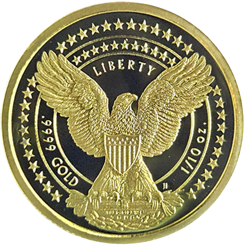 Gold Liberty Eagle Back