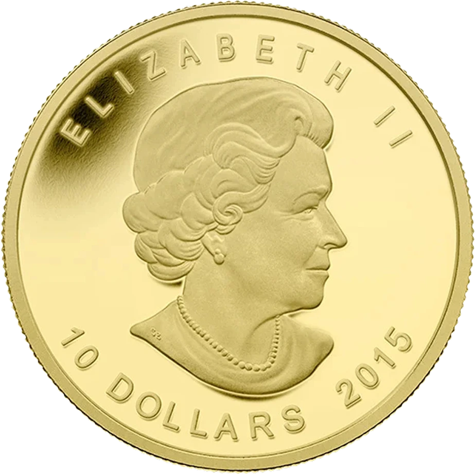 Gold Polar Bear and Cub front