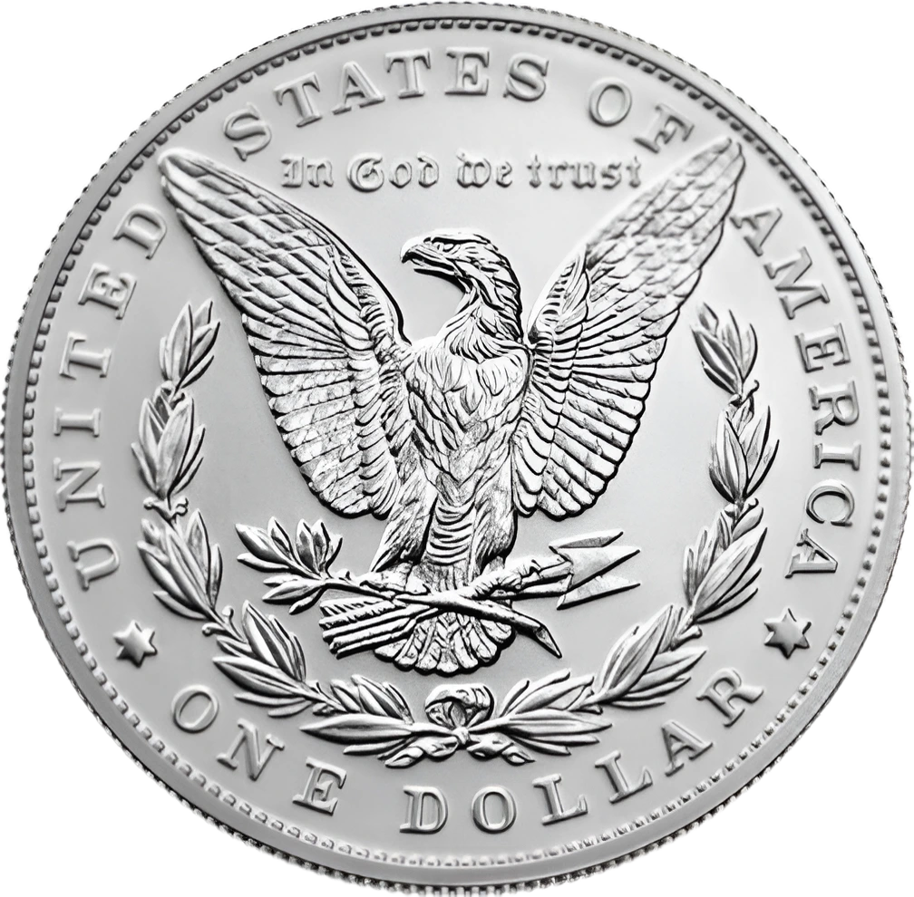 Morgan Silver Dollar back