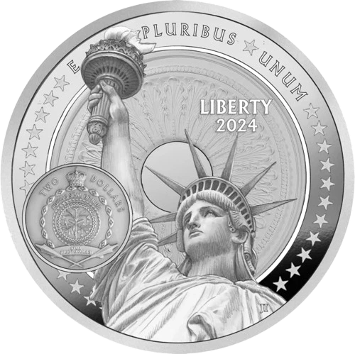 Silver Liberty Statue of Liberty