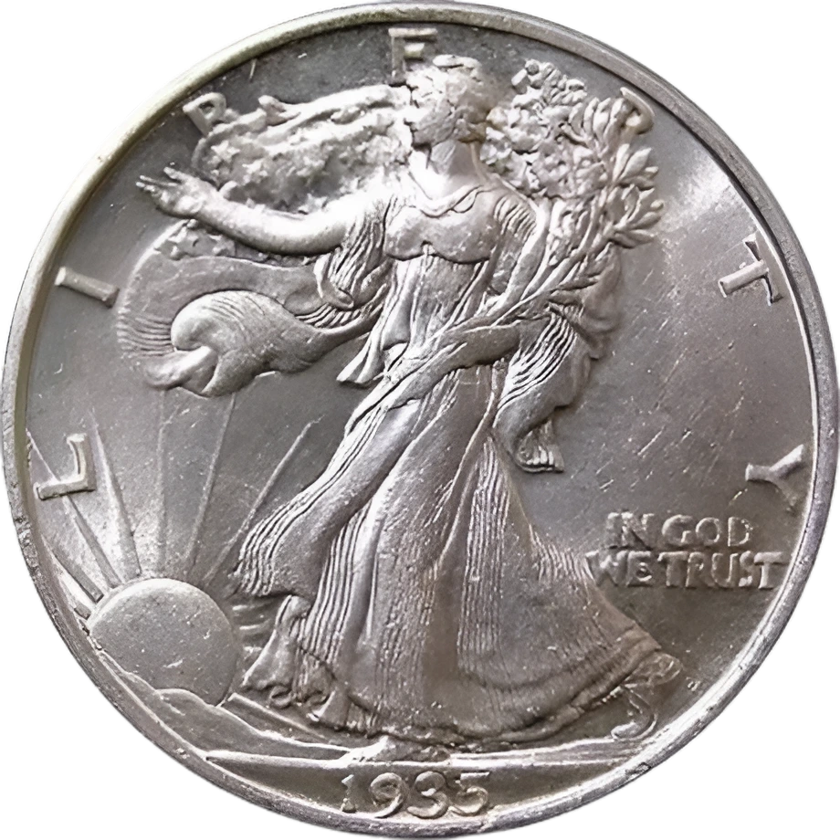 Walking Liberty Halves front