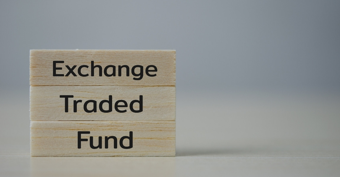 exchange traded funds written in wooden blocks