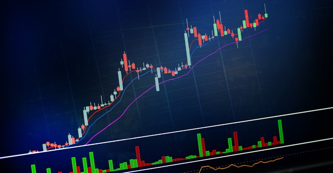 green and red candle charts