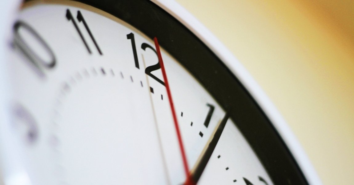 ticking white clock