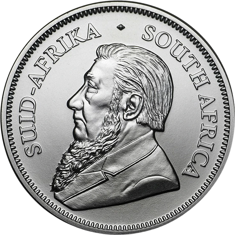 Silver South African Krugerrand front