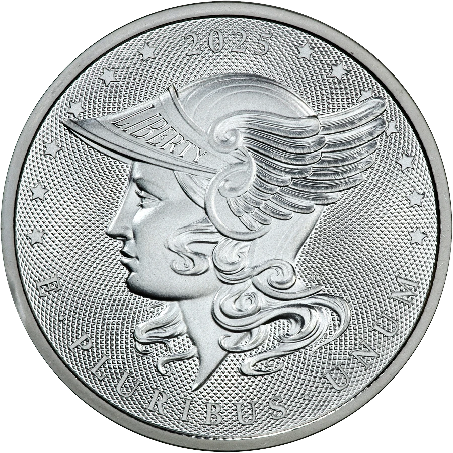 Silver Defender of Liberty Coin back