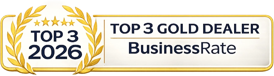 Gold Dealer BusinessRate Top 3 badge
